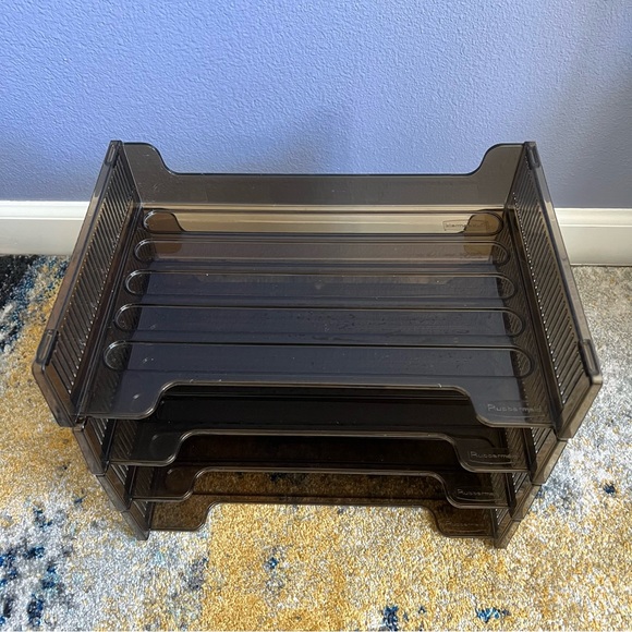 Rubbermaid 2551 Office Paper Stacking Letter Tray - Picture 3 of 13